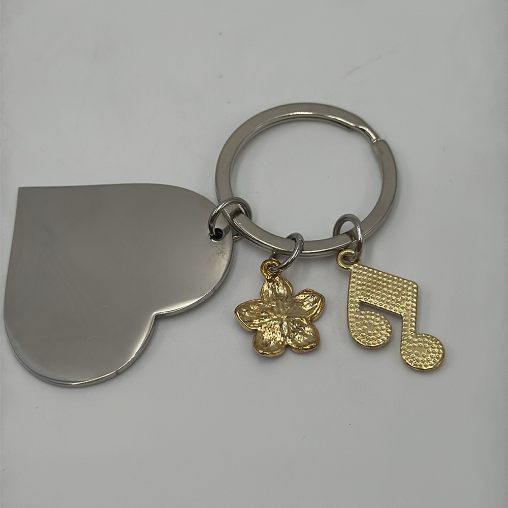 Heart Keychain – You Make the Whole Place Shimmer – Swiftie Gift - Picture 2 of 4